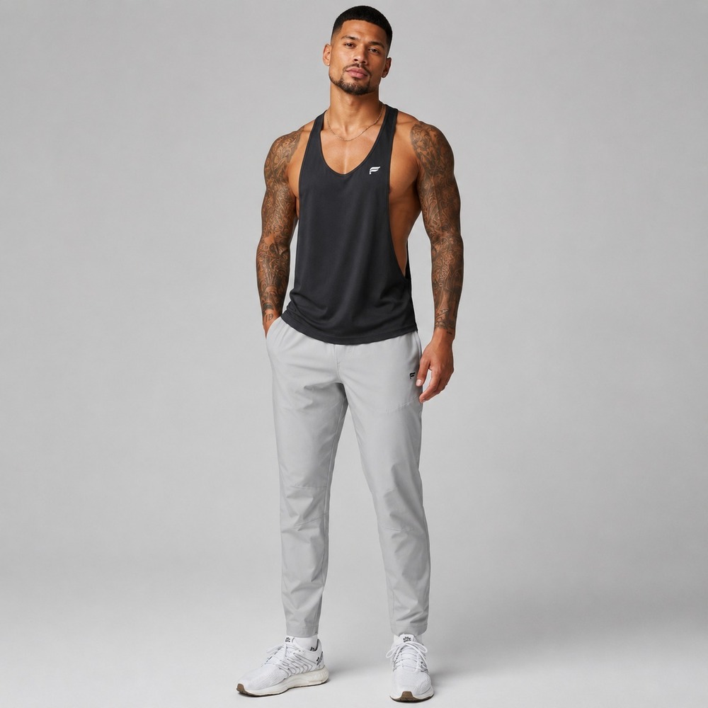 NWT Fabletics The Fundamental Pants Large Mineral Gray Athletic Training Joggers